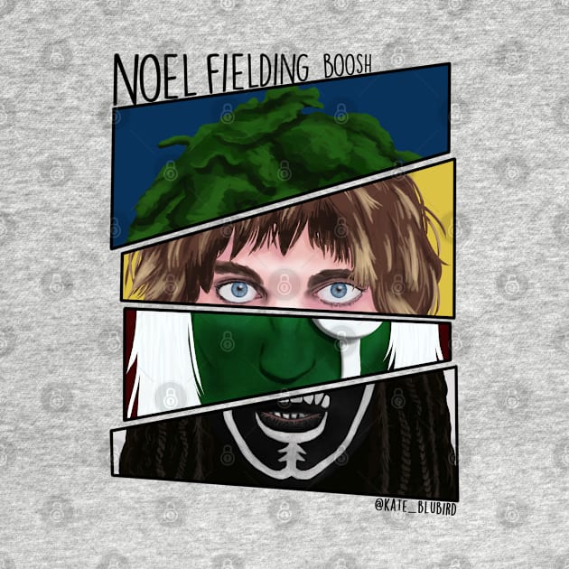 Noel Fielding Boosh characters by KateBlubird